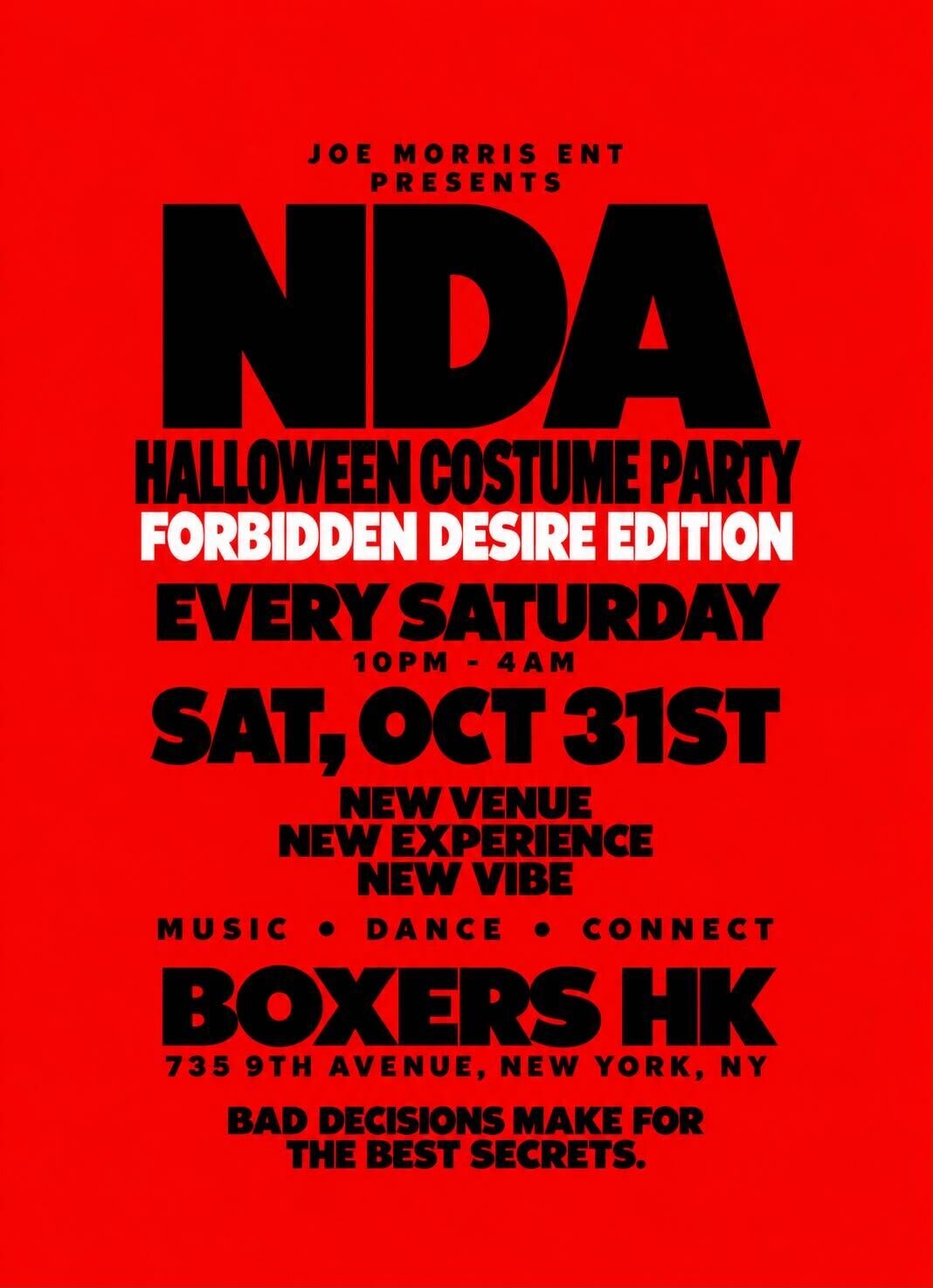 NDA Halloween Costume Party at Boxers HK