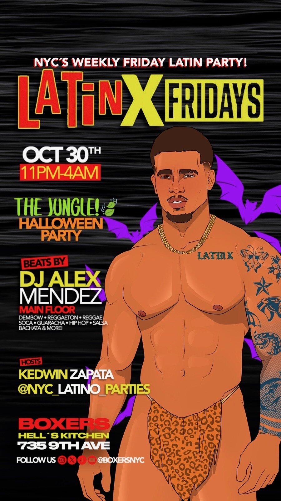 Latinx Fridays, The Jungle Halloween at Boxers HK
